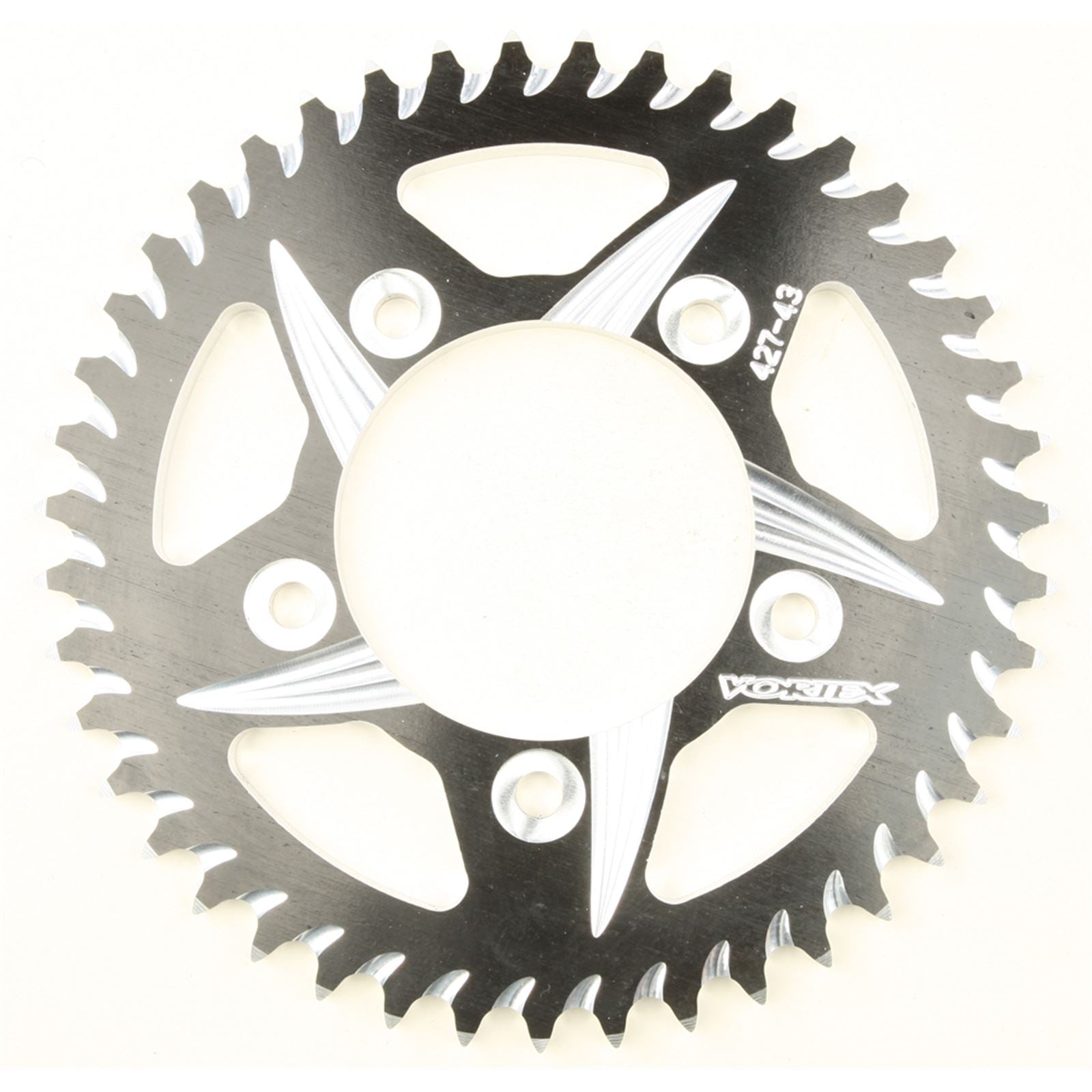 Vortex CAT5 Rear Aluminum Sprocket Black - 530 - 43-Tooth 427ZK-43_144295
