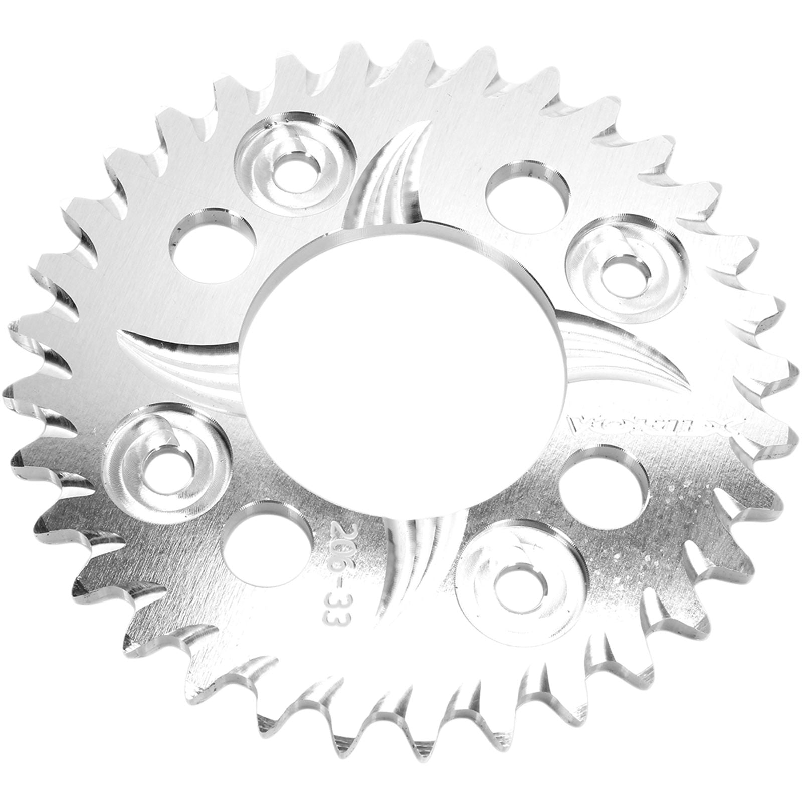Vortex Standard Rear Aluminum Sprocket Silver - 420 - 33-Tooth 206-33_492425