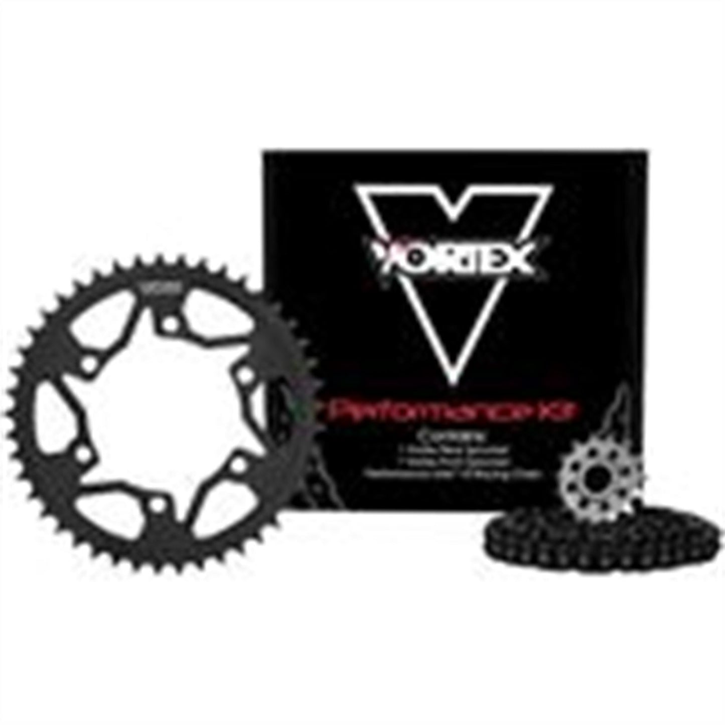 Vortex Sprocket/Chain Kit Black with Steel Rear Sprocket [MPN: CK6461]_676026