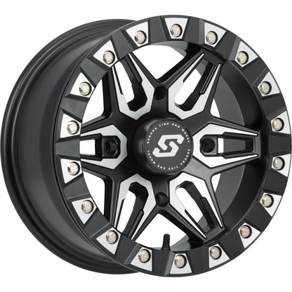 Sedona Split 6 Beadlock Wheel 15x6 4/156 5+1 (+38mm) Black/Machined A72M-56056+38_145365