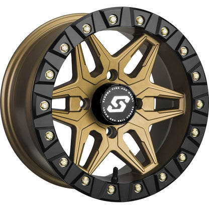 Sedona Split 6 Beadlock Wheel 15x6 4/156 5+1 (+38mm) Black/Machined A72M-56056+38_145366