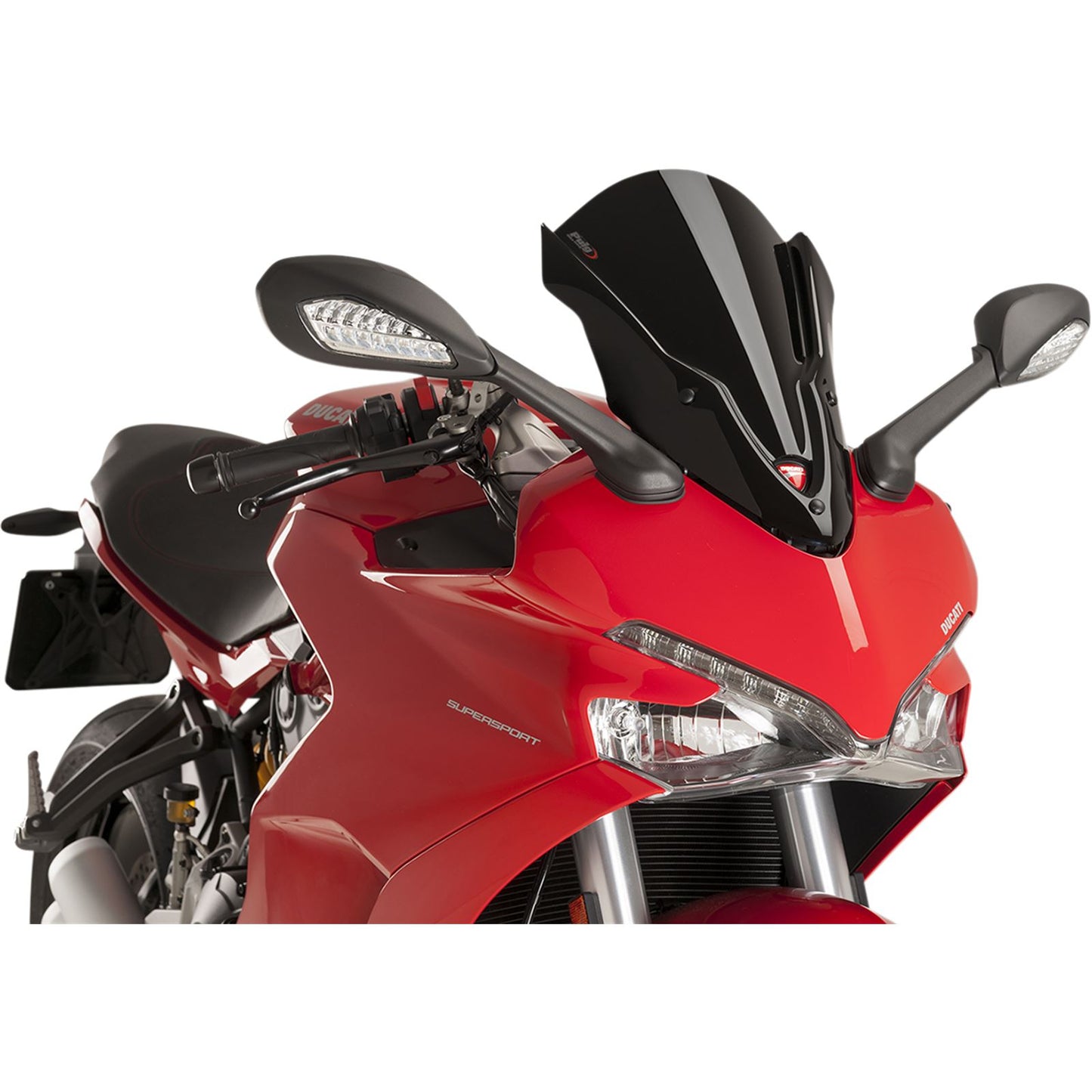 Puig Windscreen Tour Ducati Clear/Black [MPN: 9434N]_461484