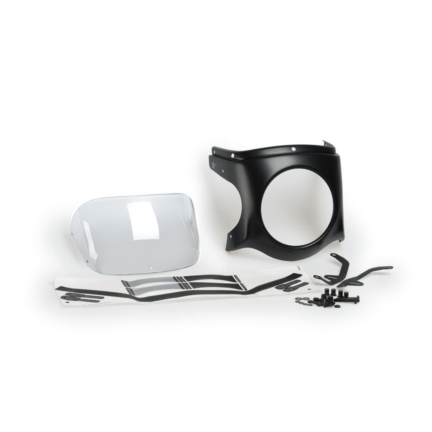 Puig Windscreen Semi-Fairing - Black/Clear - Triumph [MPN: 9554W]_860801