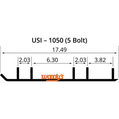 Woodys 6" Carbide Runners USI 5 Bolt TSI4-1050_497565