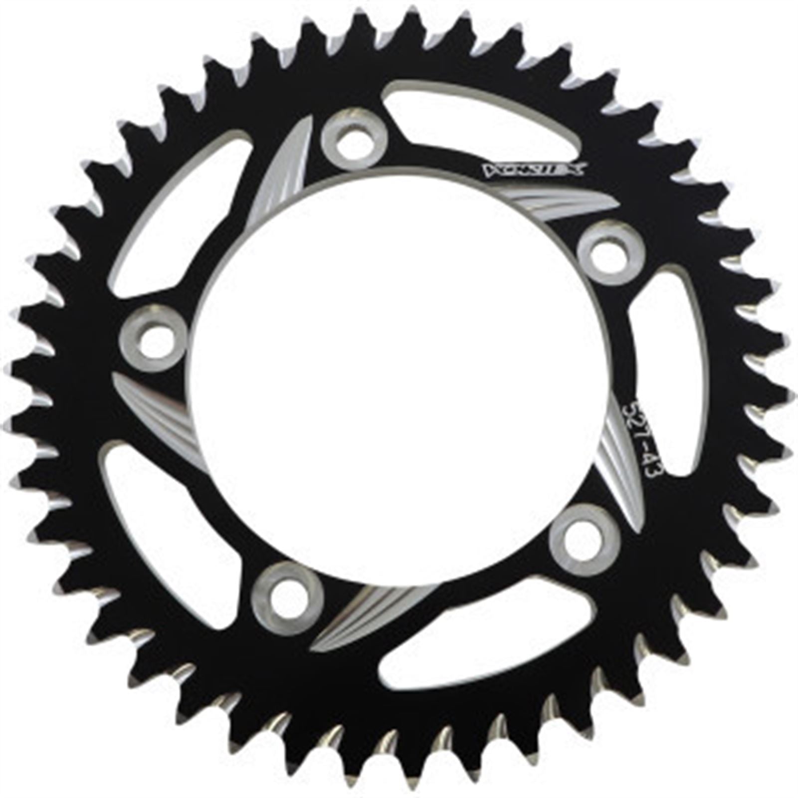 Vortex CAT5 Rear Aluminum Sprocket - Black - 530 - 43-Tooth 527ZK-43_1770559