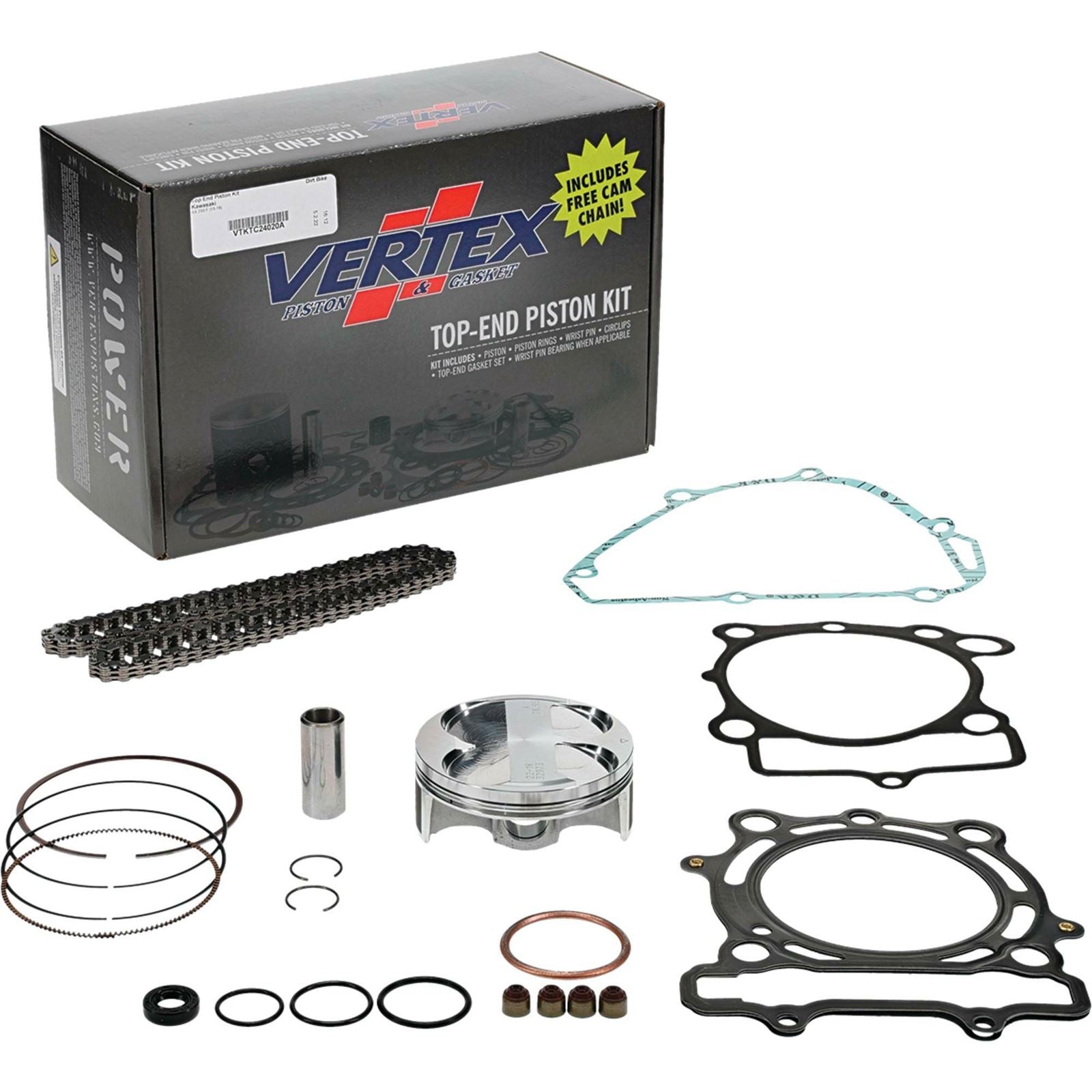 Vertex Top End Kit For Kawasaki VTKTC24020A_1081106