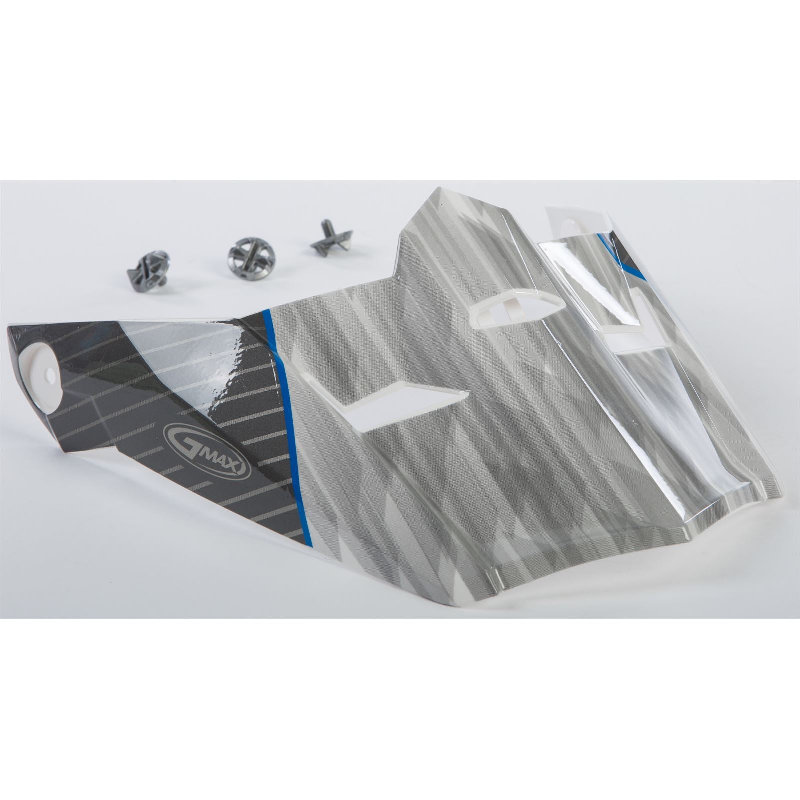 GMax Visor with Screws Colfax MX-46 White/Blue - X-Small -Small  G046870_146148