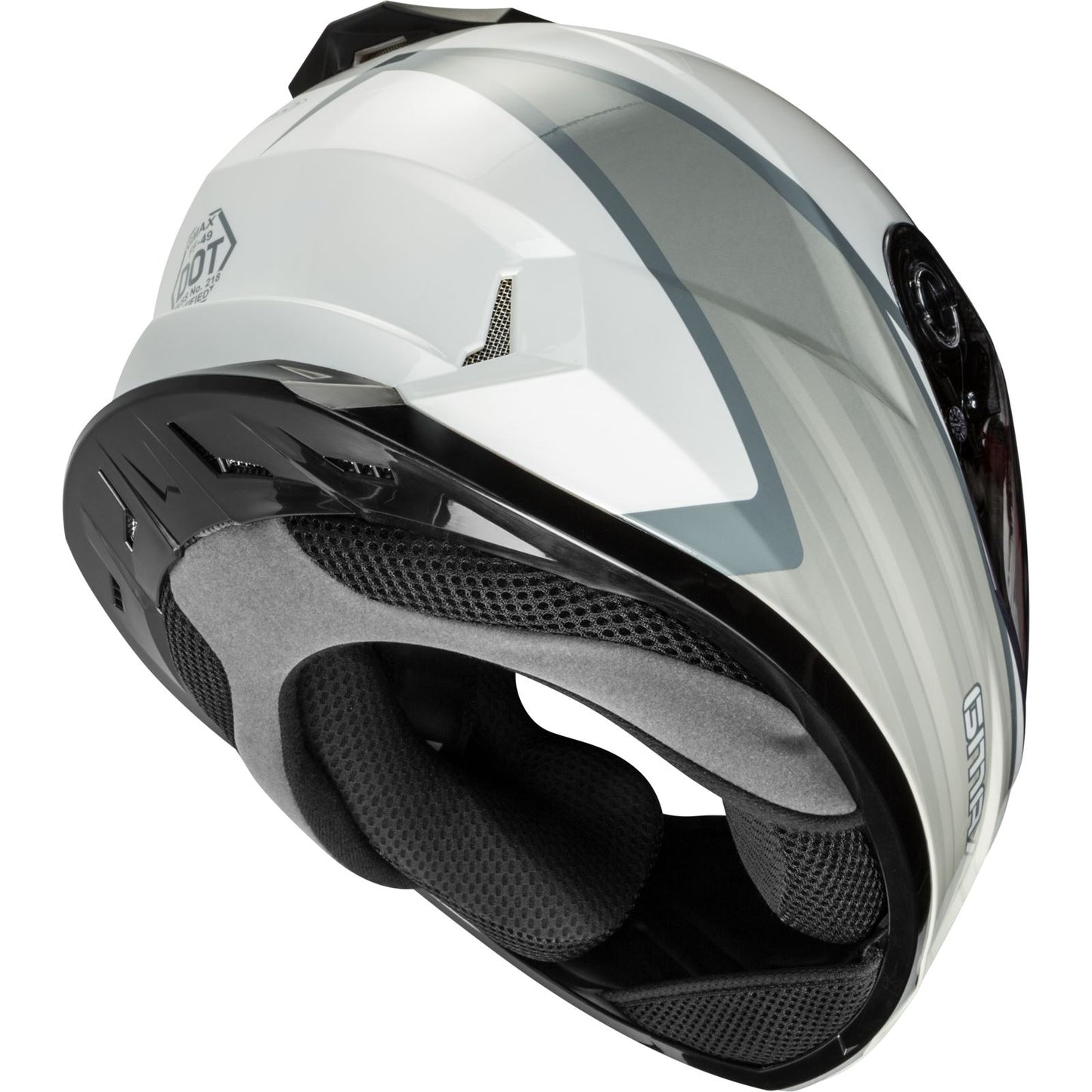 GMax FF-49 Full-Face Deflect Helmet White/Gray - X-Large   G1494467_146338