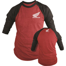 D'Cor Honda Logo Tee Shirt Long-Sleeve - Red/Black - 2X-Large [MPN: 80-111-5]_147115