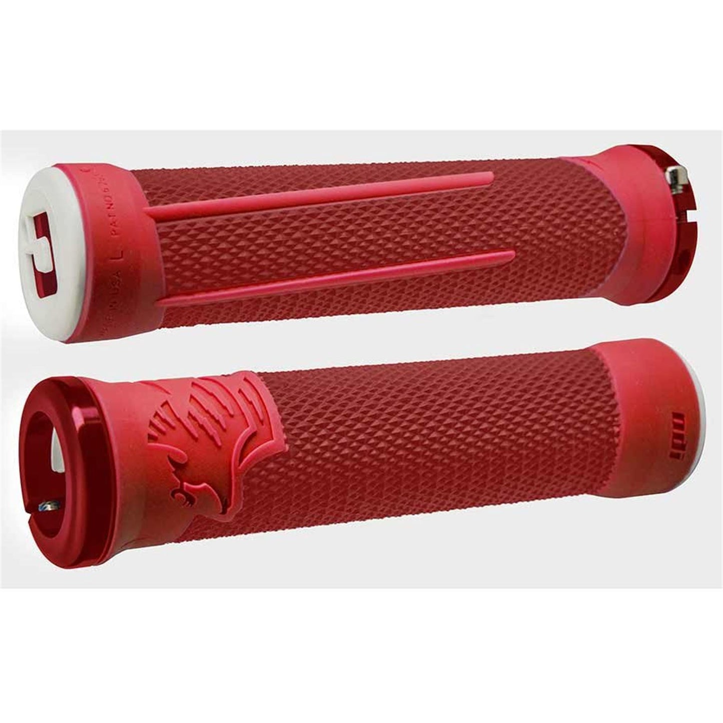 ODI AG-2 Single Clamp Lock-On Grip - Red/Fire- 135mm [MPN: D35A2RF-R]_1111683