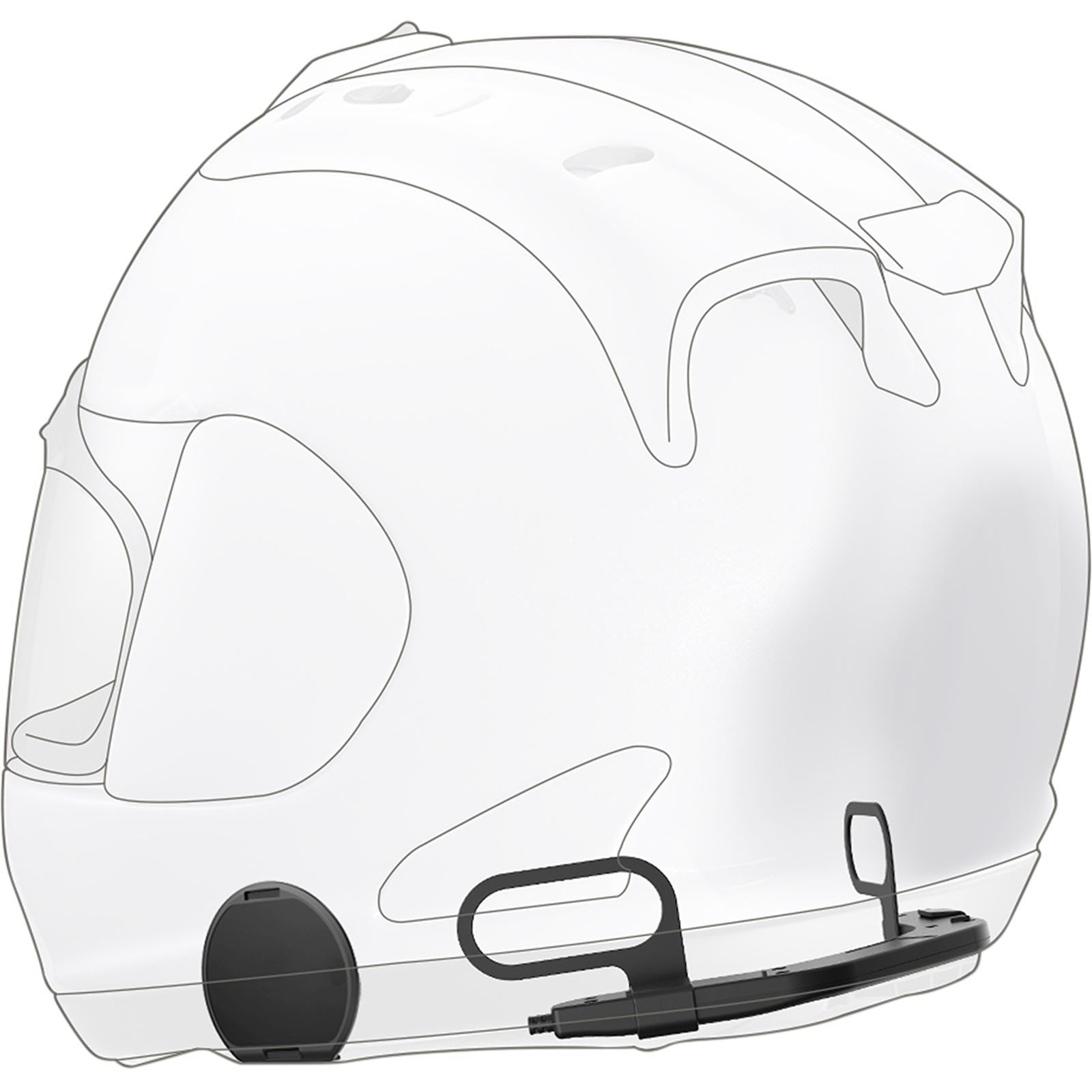 Sena 10U Bluetooth System with Handlebar Remote for Arai Full Face Helmets [MPN: 10U-AR-11]_473086