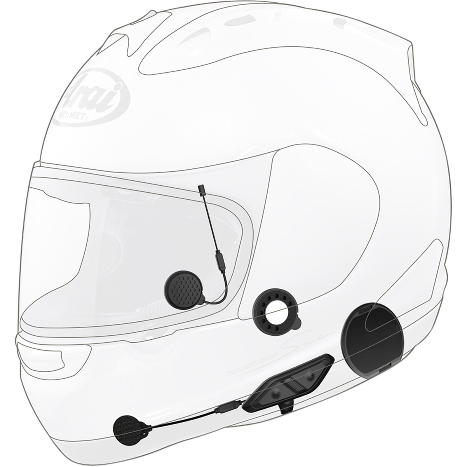 Sena 10U Bluetooth System with Handlebar Remote for Arai Full Face Helmets [MPN: 10U-AR-11]_473088