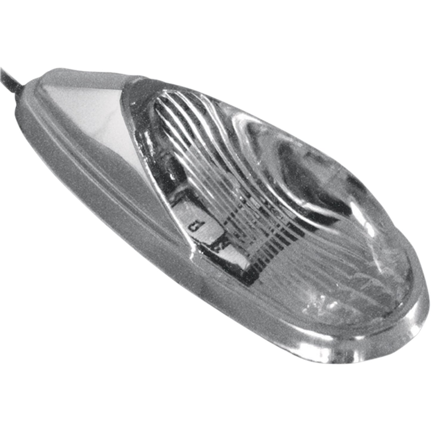 Emgo Led Light- Chrome/Amber Flush Mount Clear Lens- 64mmx24mm 61-97002_382108