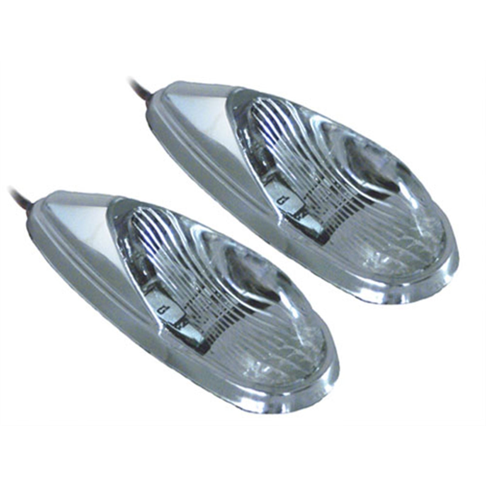 Emgo Led Light- Chrome/Amber Flush Mount Clear Lens- 64mmx24mm 61-97002_564860