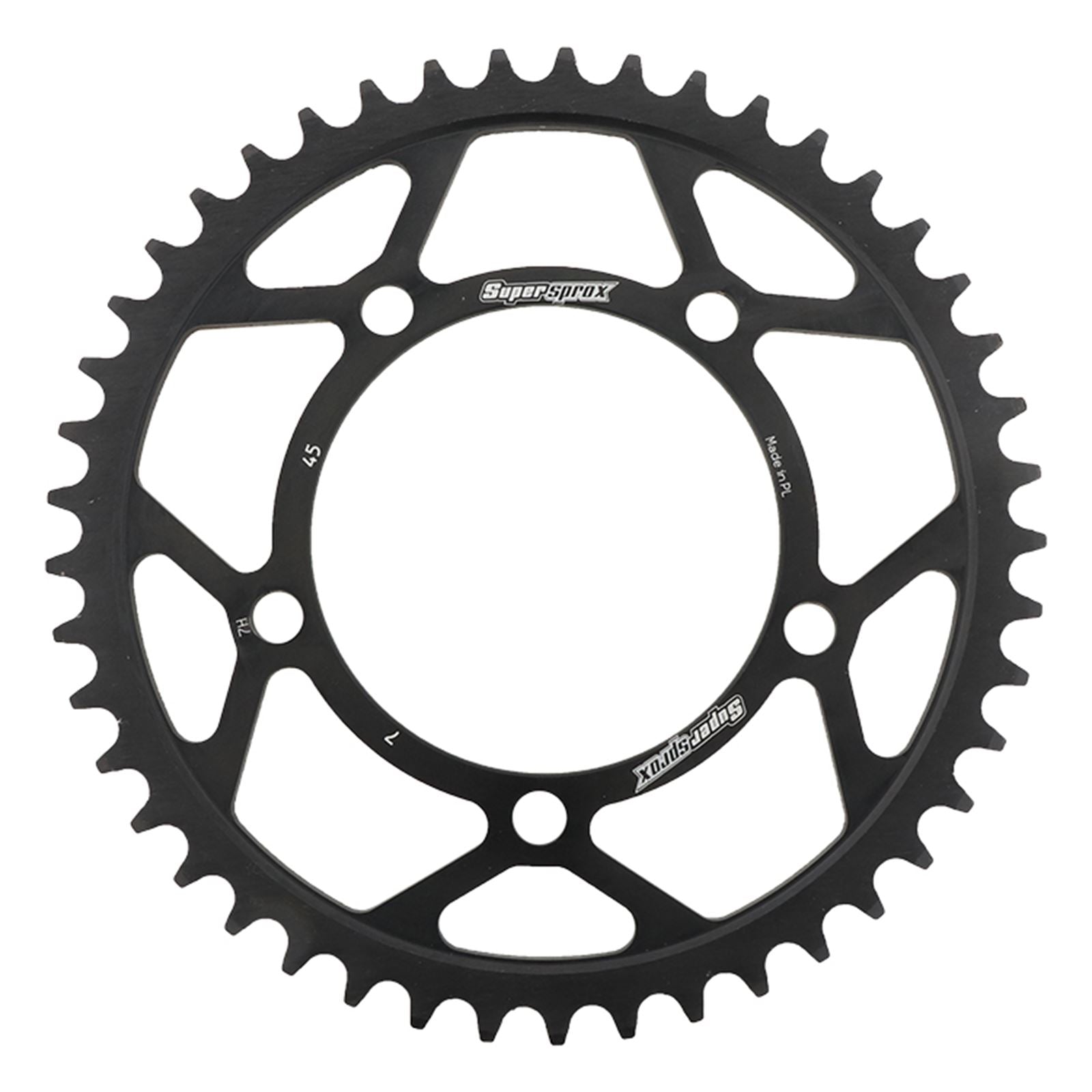Supersprox Steel Sprocket - 45-Tooth - Black OPEN BOX [MPN: RFE-7-45-BLK]_1826698