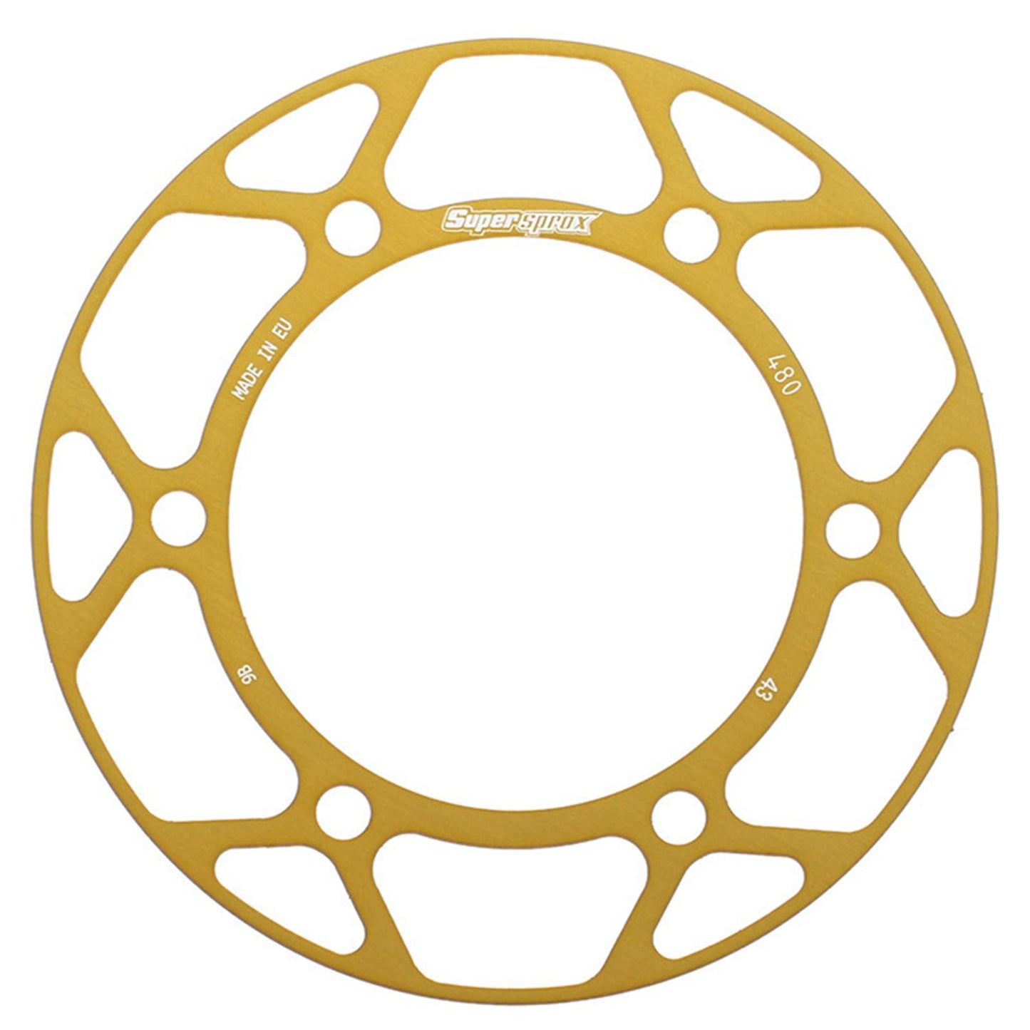 Supersprox EDGE SPROCKET DISK GOLD 525  For Suzuki GSXR600 '98-'17 OPEN BOX [MPN: RACD-480-43-GLD]_1145671