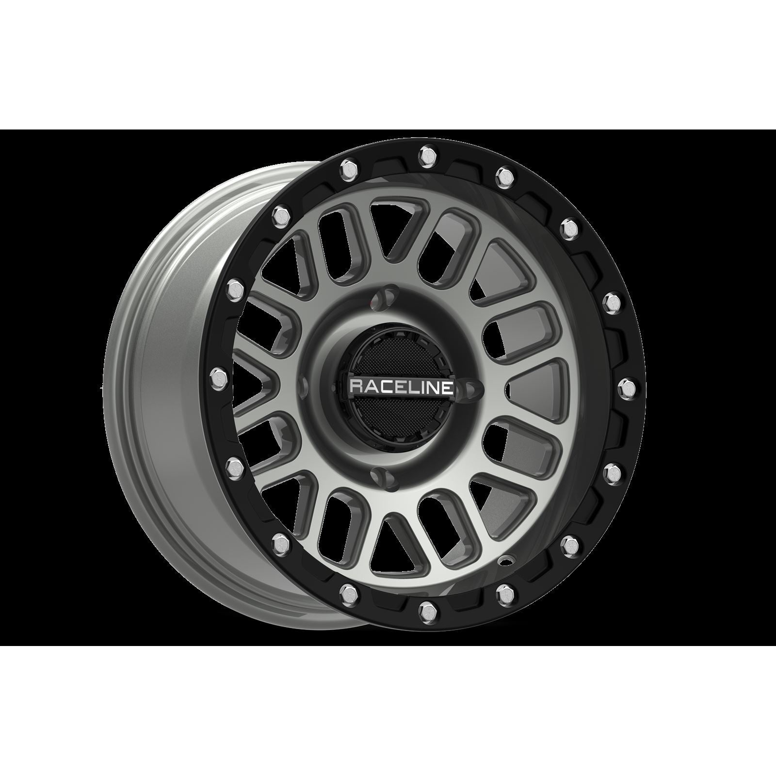 Raceline Podium Beadlock 4/137 15x6 5+1 (+40mm) Black/Gray A93SG-56037+40_152900