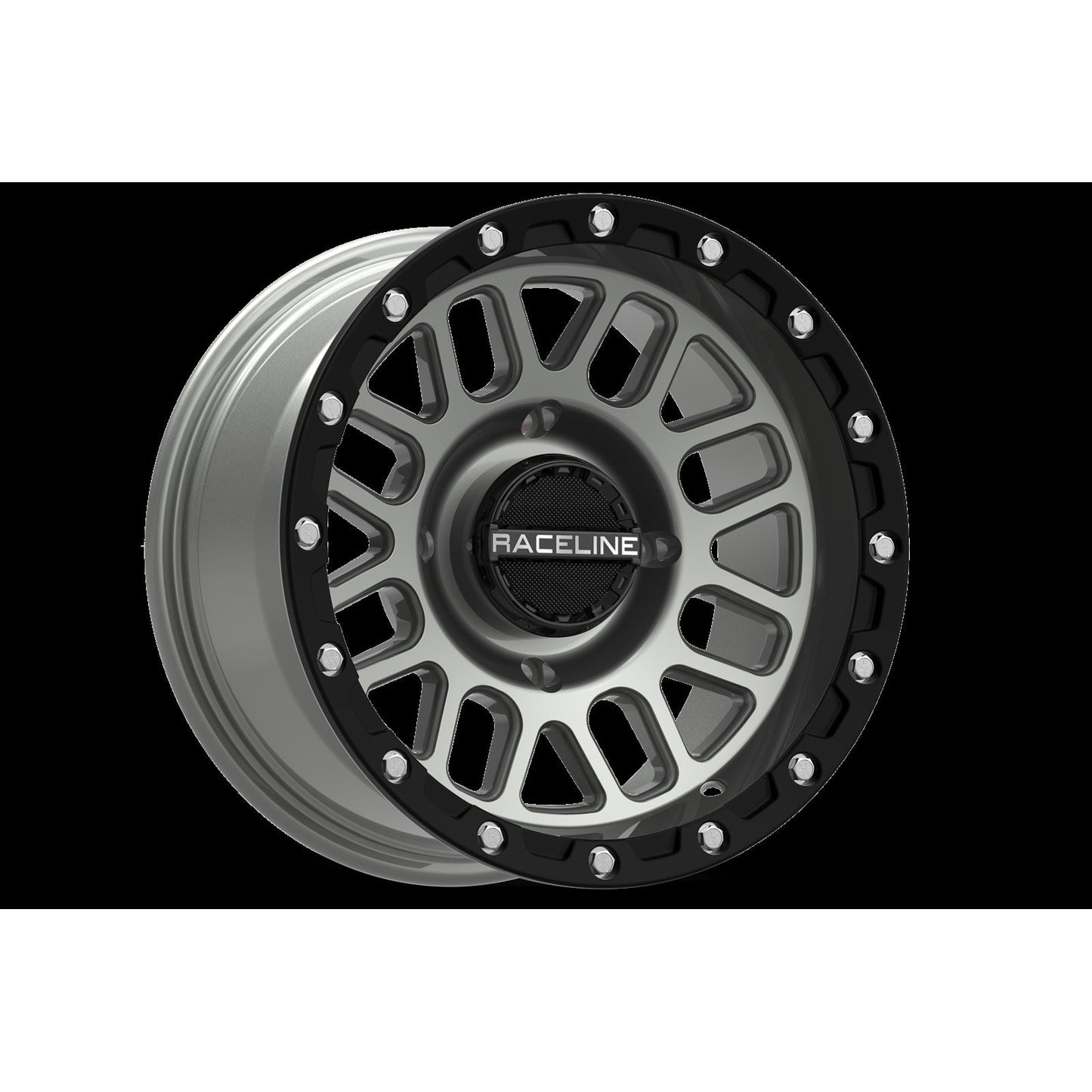 Raceline Podium Beadlock 4/156 14x7 5+2 (+10mm) - Black/Gray A93SG-47056+10_152920
