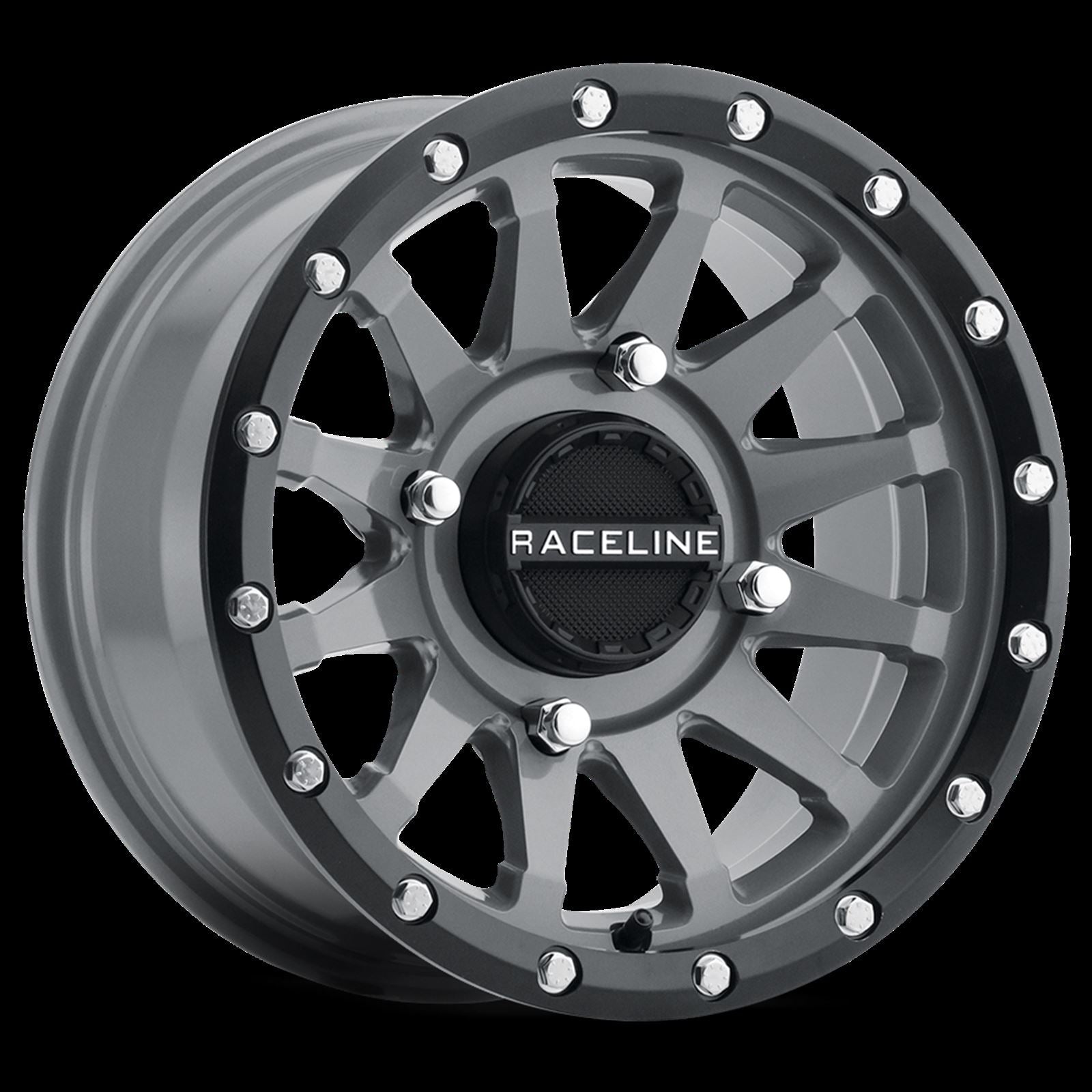 Raceline Trophy 4/137 15x7 5+2 (+10mm) Black/Gray A95SG-57037+10_152993