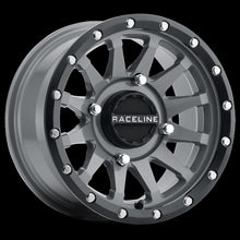 Raceline Trophy 4/137 15x7 5+2 (+10mm) Black/Gray A95SG-57037+10_152993