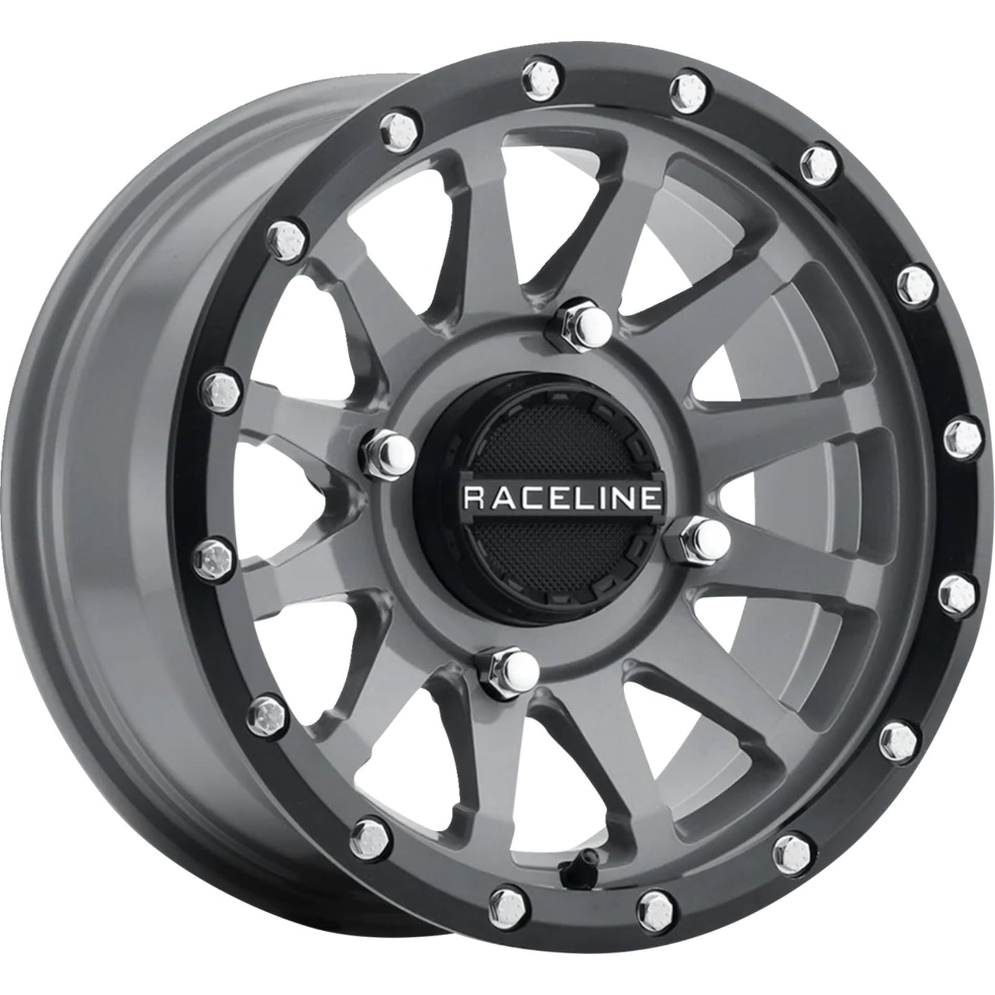 Raceline Trophy 4/137 15x7 5+2 (+10mm) Black/Gray A95SG-57037+10_1388525
