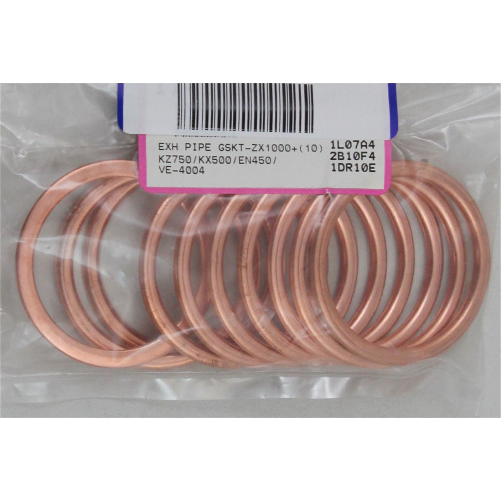 Vesrah Exhaust Pipe Gasket - 10/Pack -ZX10 00+ [MPN: VE-4004]_154585