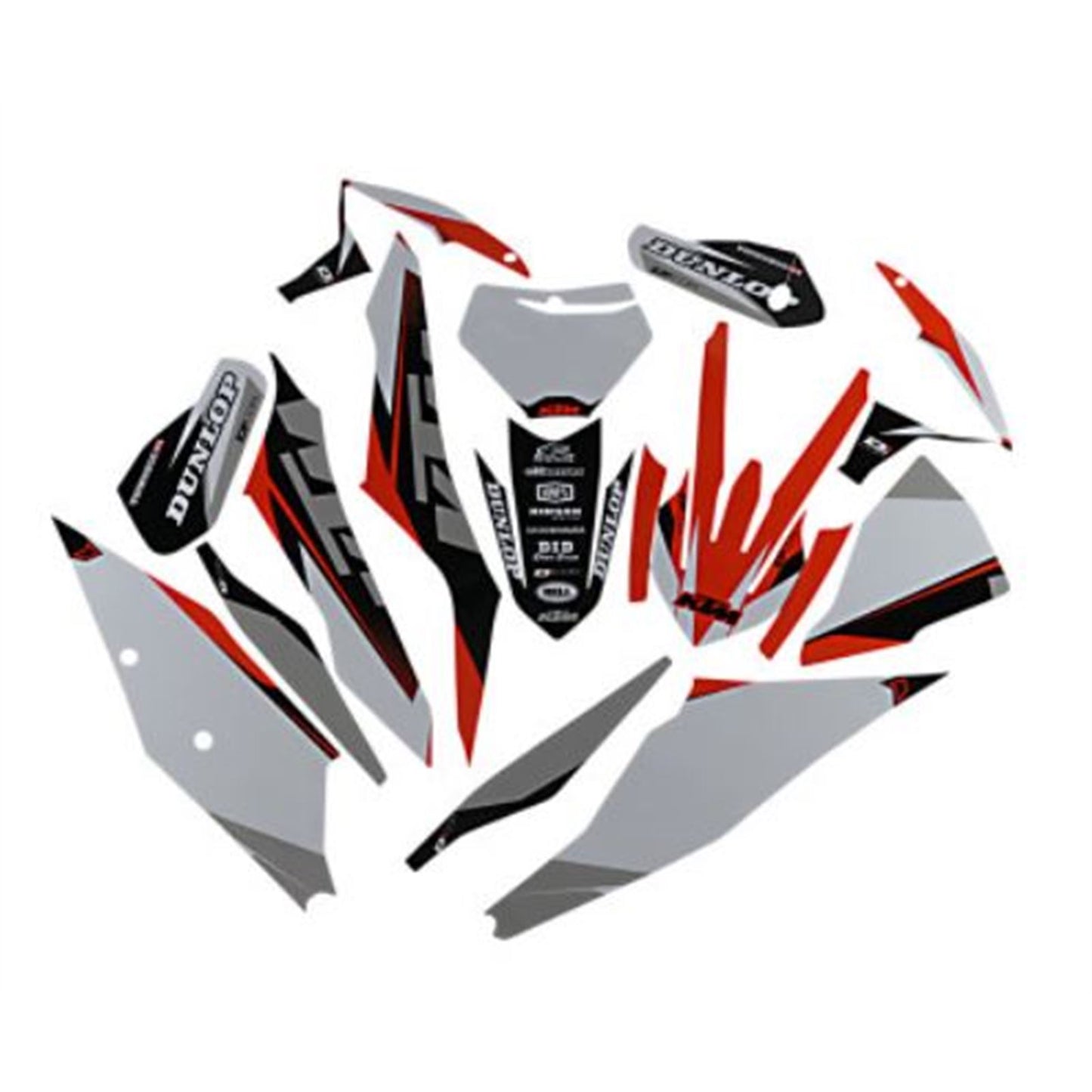 D'Cor Complete Kit COR9 for KTM SX/F250-450 Fe White BG [MPN: 20-30-214]_728985