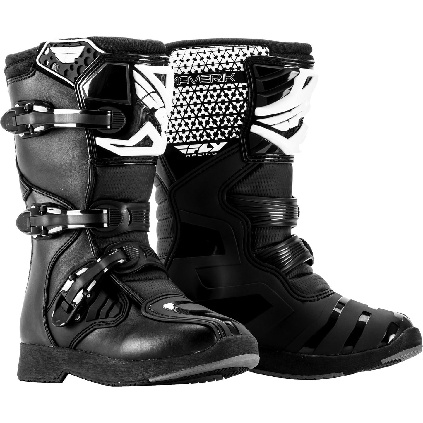 Fly Racing Maverik MX Boots Black Size 06 364-55106_158552