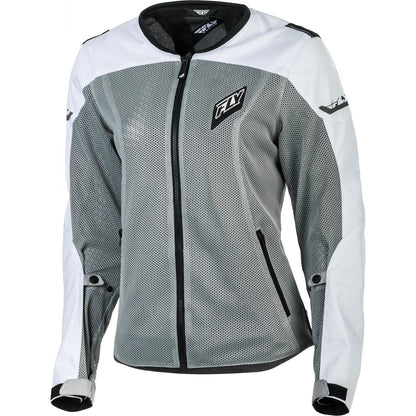 Fly Racing Fly Women's  Flux Air Jacket White/Gray Large  [MPN: #6179 477-8047~4]_158786
