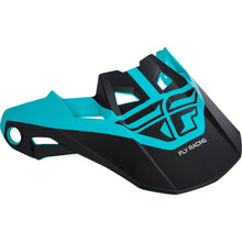 Fly Racing Formula Visor Matte Black/Teal - X-Small-Small  73-47206S_158916