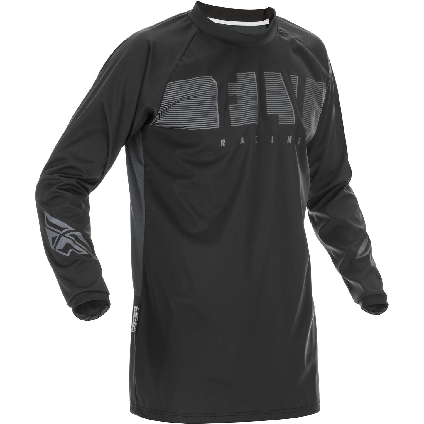 Fly Racing Windproof Jersey Black/Gray  Small  370-8010S_539808