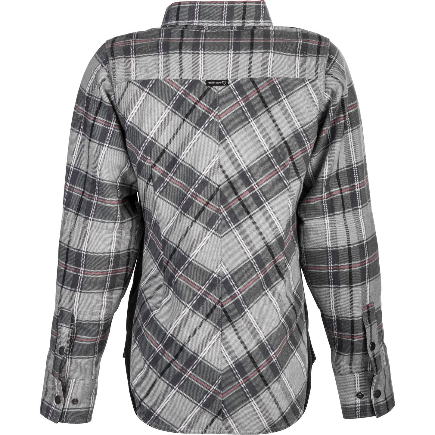 Highway 21 Women's Rogue Flannel - Pink/Gray - Large #6049 489-1451~4_160350