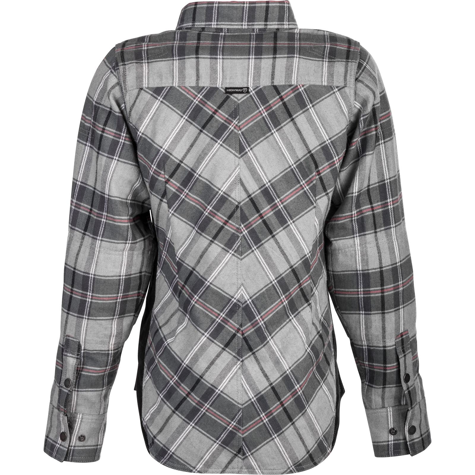 Highway 21 Women's Rogue Flannel - Pink/Gray - Large #6049 489-1451~4_160350