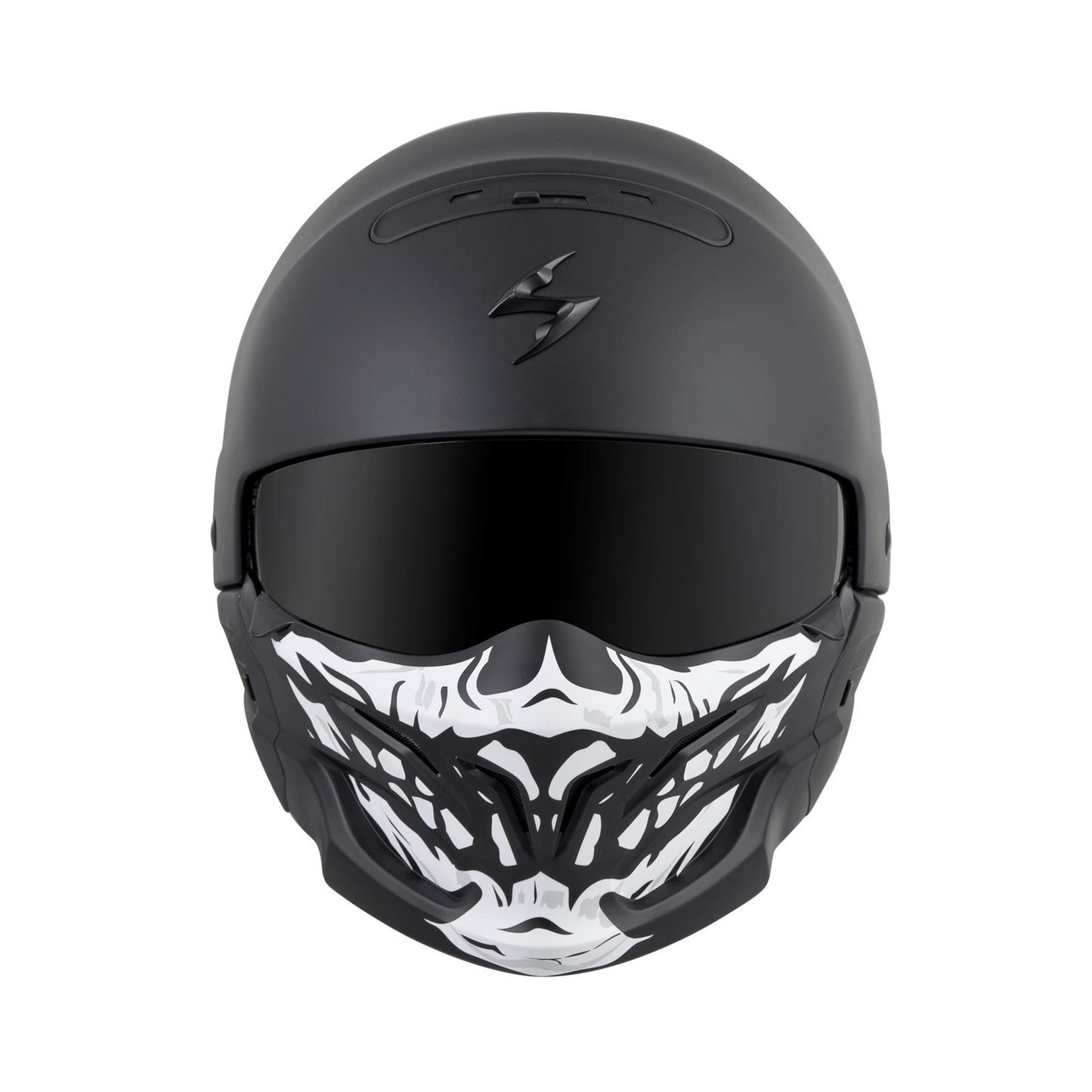 ScorpionEXO Covert Skull Face Mask - Black/White OPEN BOX 52-546-18_1494441