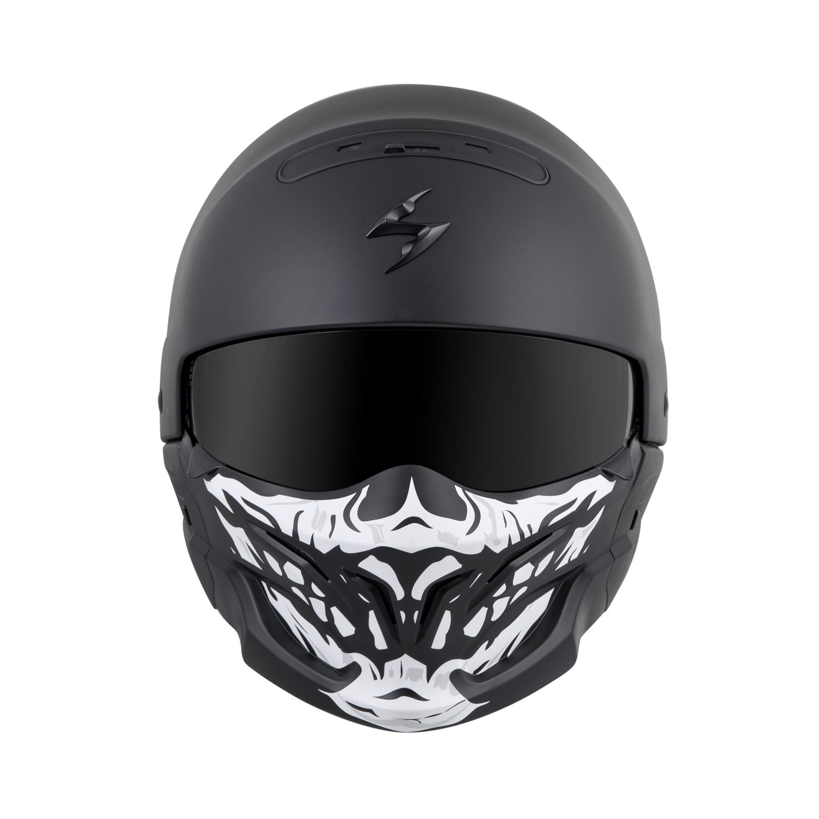 ScorpionEXO Covert Skull Face Mask - Black/White OPEN BOX 52-546-18_1494441