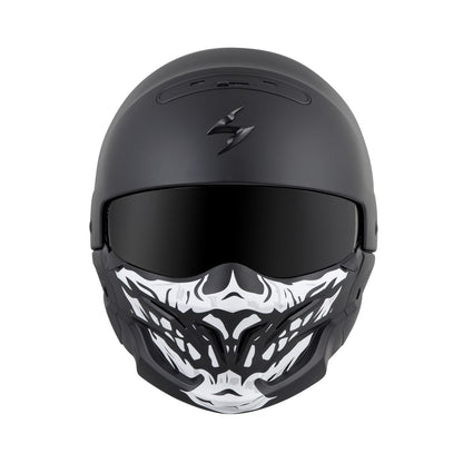 ScorpionEXO Covert Skull Face Mask - Black/White OPEN BOX 52-546-18_1494441