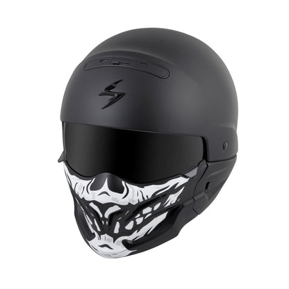 ScorpionEXO Covert Skull Face Mask - Black/White OPEN BOX 52-546-18_1494442