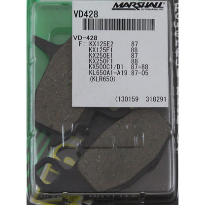 Vesrah Brake Pads- KL650 '87-07 + EBC#FA130 [MPN: VD-428]_176172