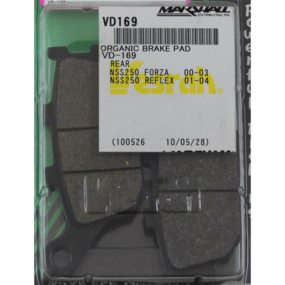 Vesrah Brake Pads- NSS250 '00-06 + EBC #FA358 For Honda [MPN: VD-169]_176222