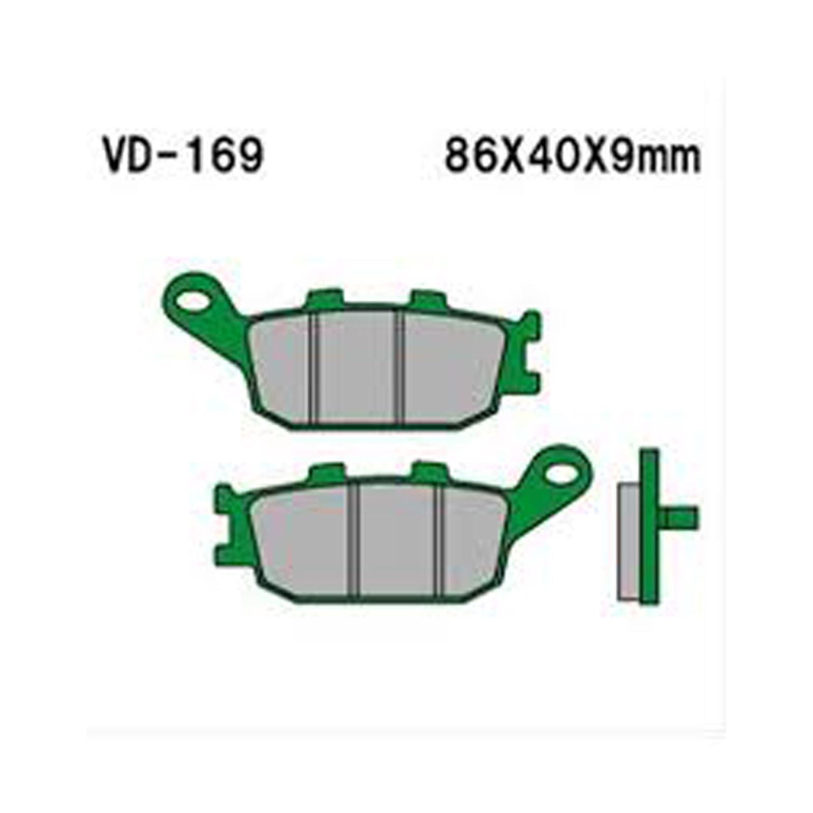 Vesrah Brake Pads- NSS250 '00-06 + EBC #FA358 For Honda [MPN: VD-169]_565791