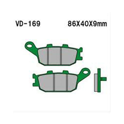 Vesrah Brake Pads- NSS250 '00-06 + EBC #FA358 For Honda [MPN: VD-169]_565791