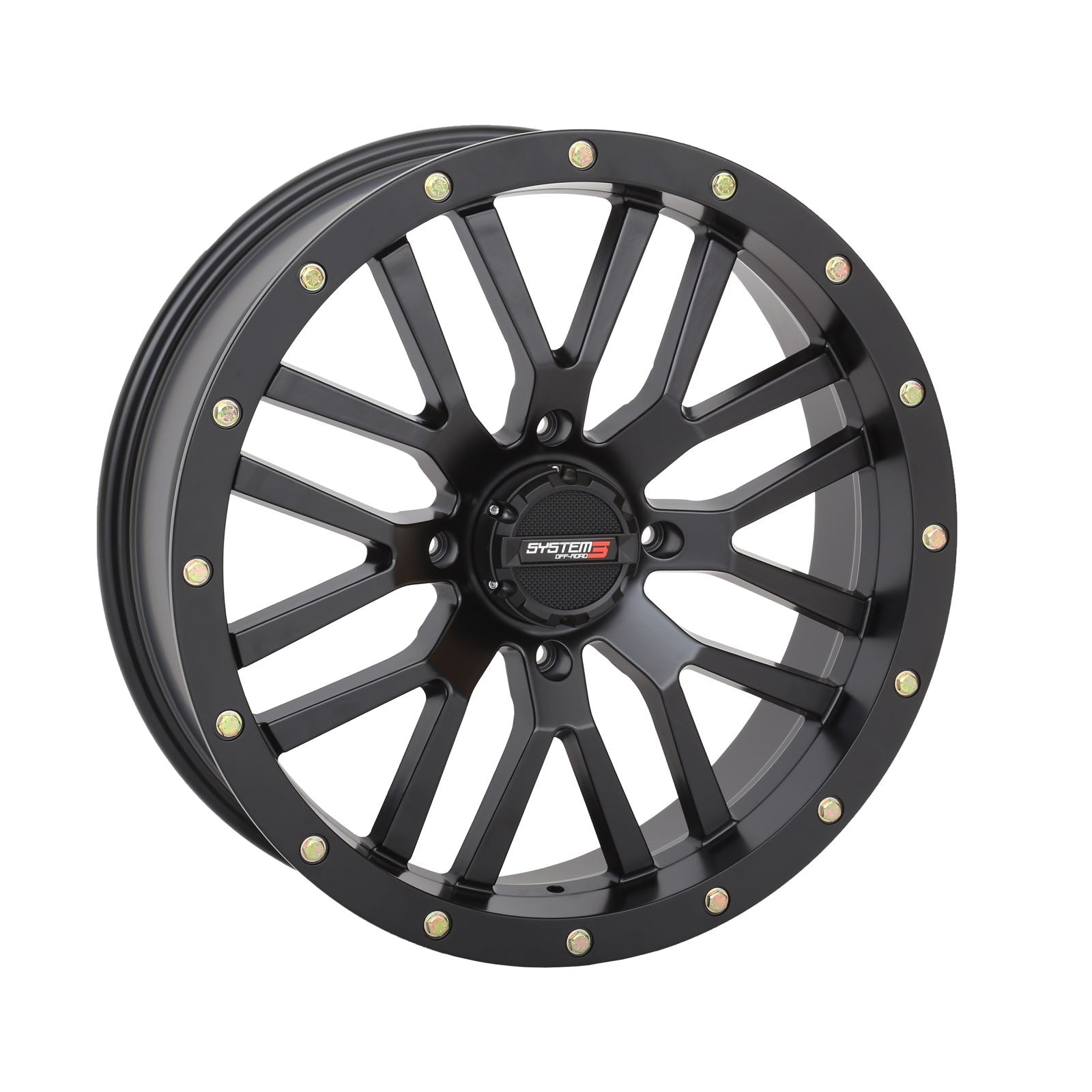System 3 ST-3 Simulated Beadlock Wheel 20x6.5, 4/156, 4+2.5, Matte Black 20S3-1156_1308591
