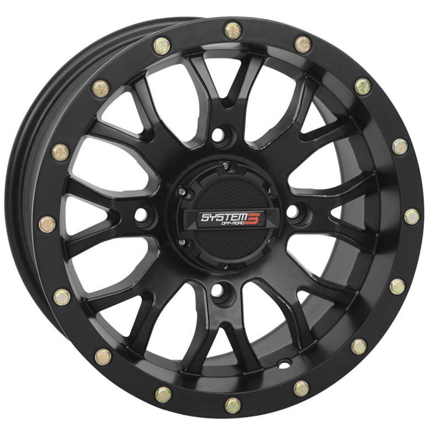 System 3 ST-3 Simulated Beadlock Wheel 20x6.5, 4/156, 4+2.5, Matte Black 20S3-1156_983266