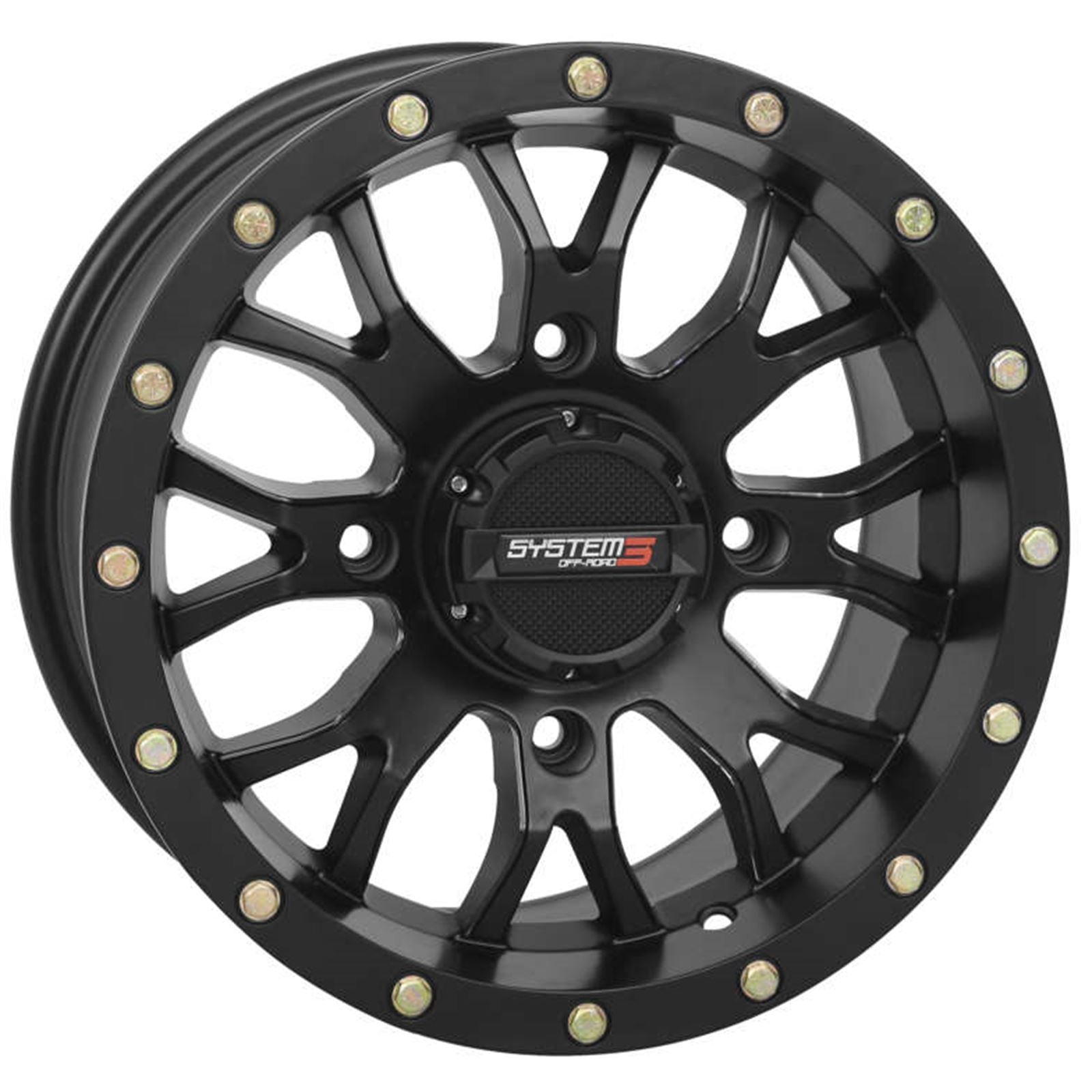 System 3 ST-3 Simulated Beadlock Wheel 20x6.5, 4/156, 4+2.5, Matte Black 20S3-1156_983266