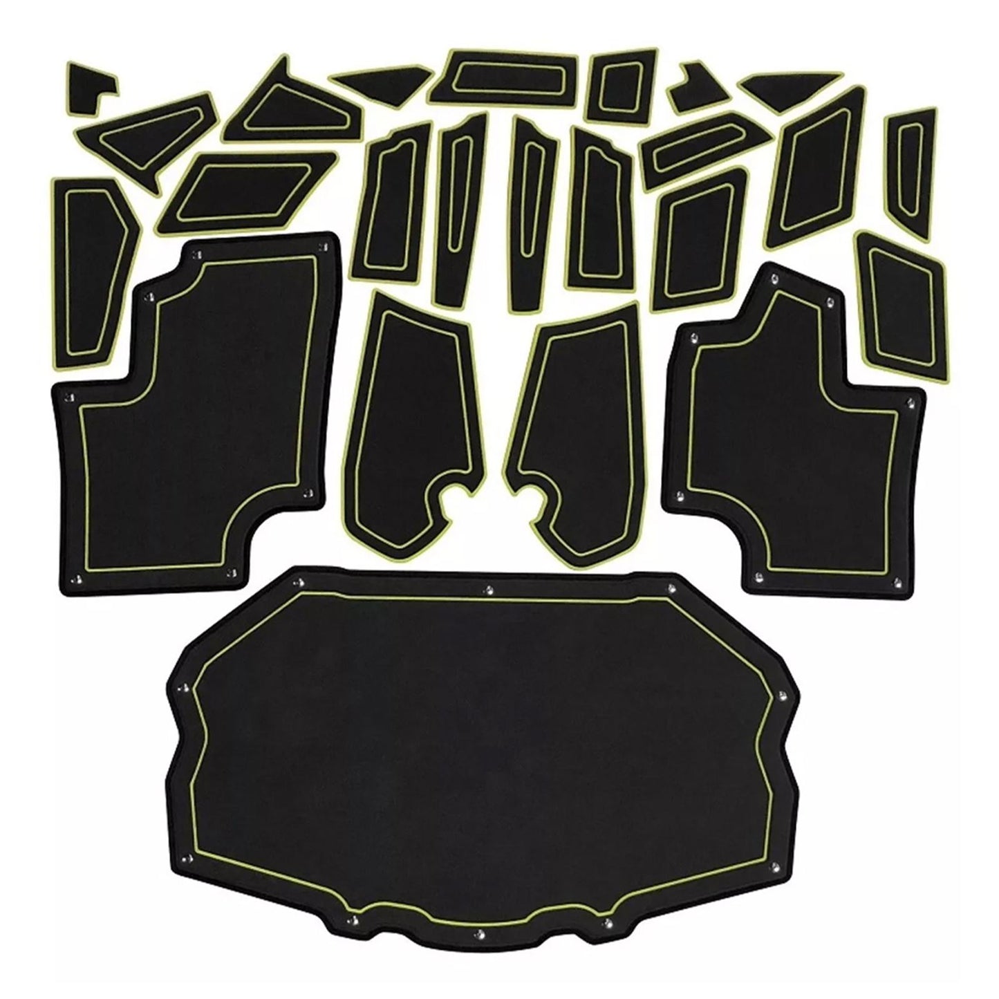 Moramoto Mat Kit for Can-Am Maverick Sport/Maverick - Black/Green [MPN: 100BST-124CM-0102]_1440267