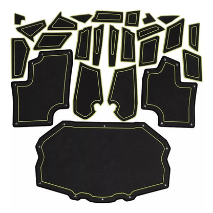 Moramoto Mat Kit for Can-Am Maverick Sport/Maverick - Black/Green [MPN: 100BST-124CM-0102]_1440267