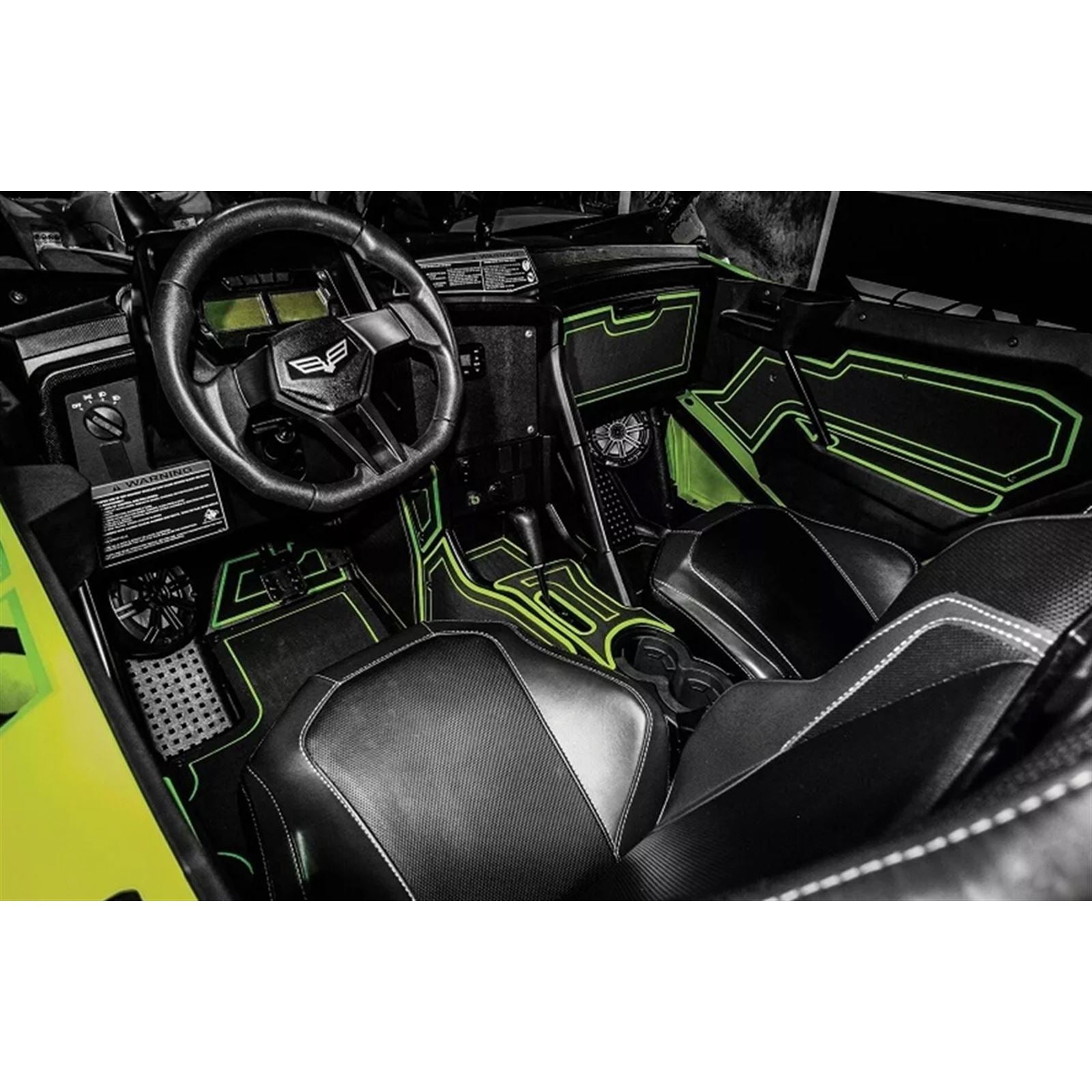 Moramoto Mat Kit for Can-Am Maverick Sport/Maverick - Black/Green [MPN: 100BST-124CM-0102]_1440265