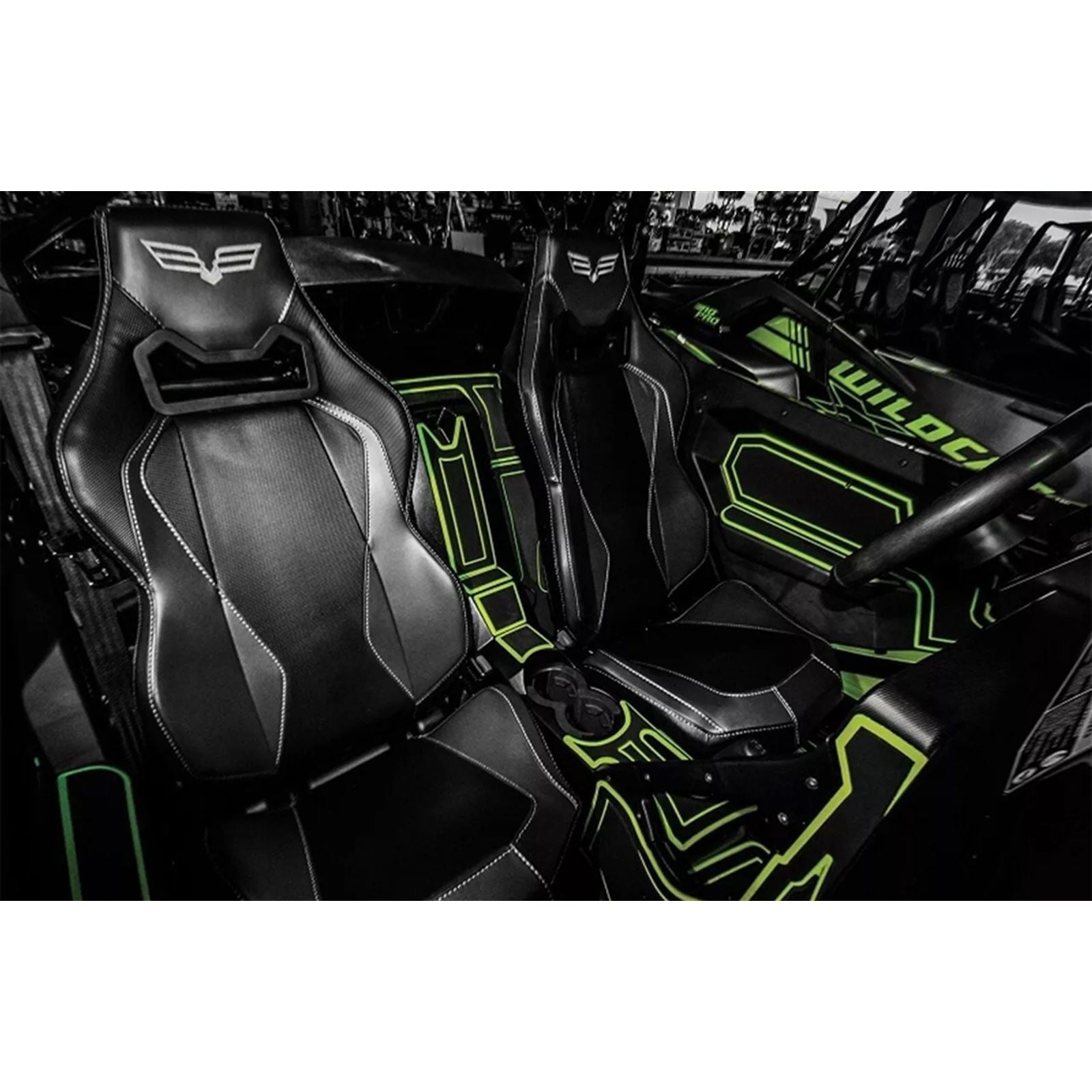 Moramoto Mat Kit for Can-Am Maverick Sport/Maverick - Black/Green [MPN: 100BST-124CM-0102]_1440271