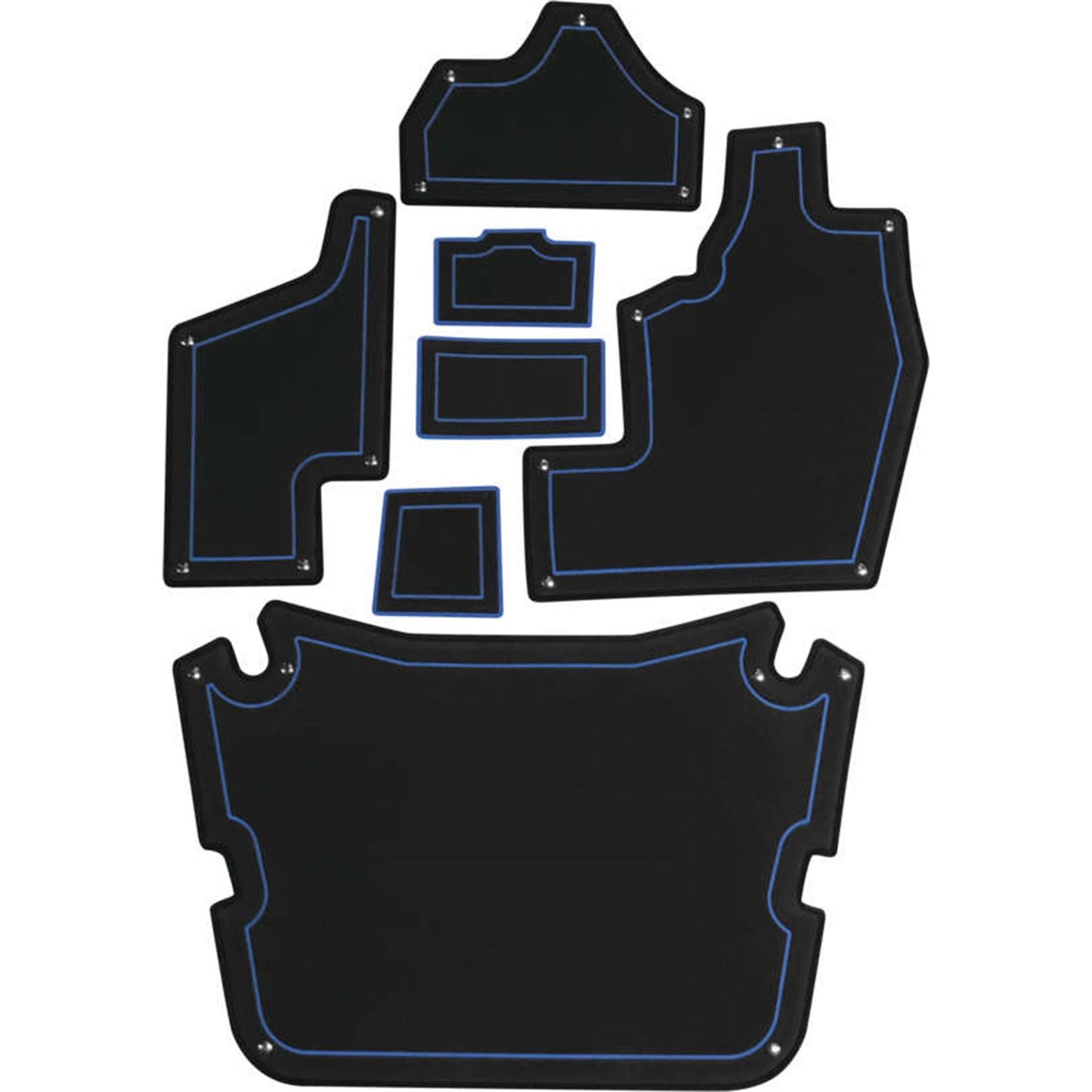 Moramoto Mat Kit for Yamaha YXZ1000R - Black/Blue [MPN: 100BST-113CM-0113]_176847