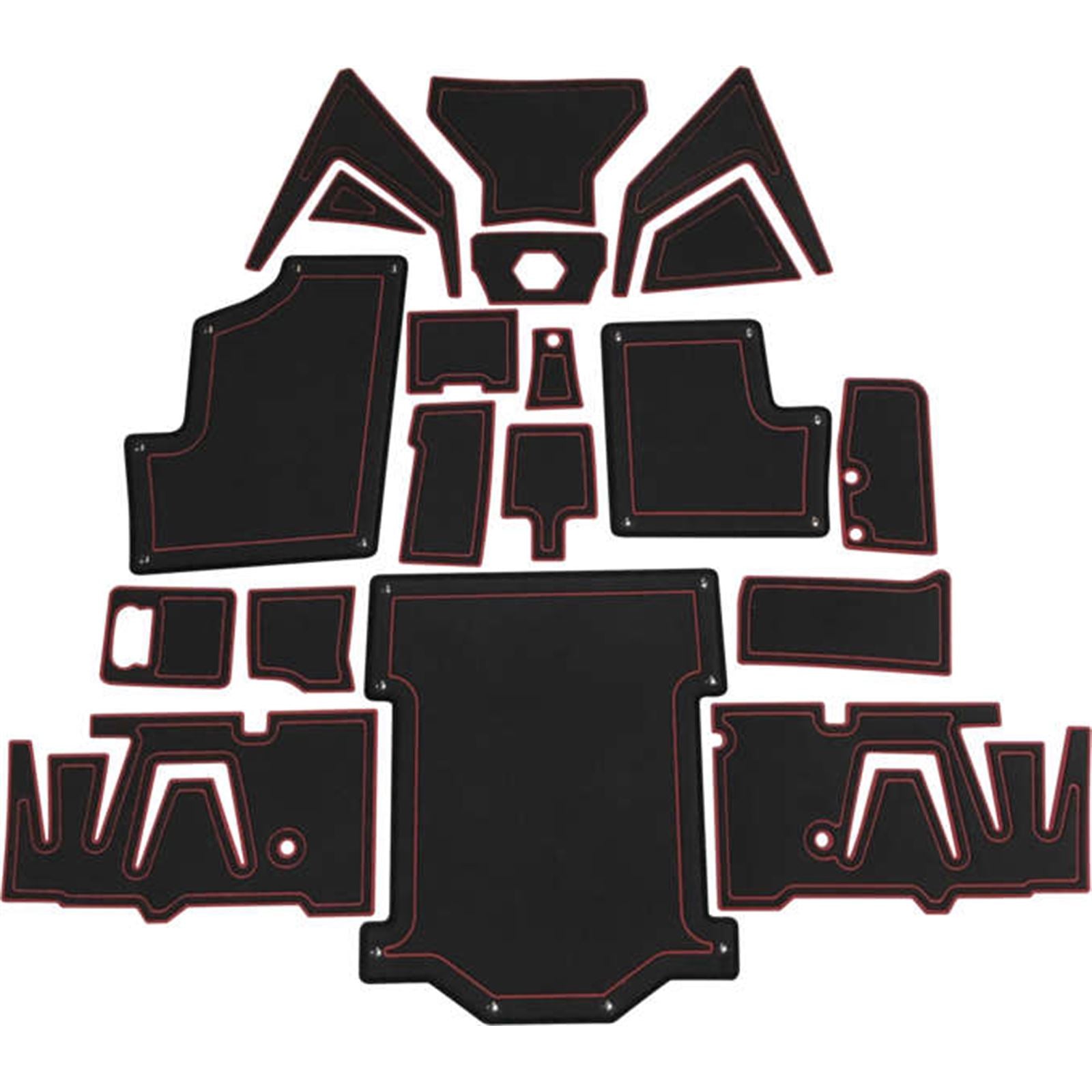 Moramoto Mat Kit for Polaris RZR S 900/1000/Turbo - Black/Red  [MPN: 100BST-119CM-0121]_176919